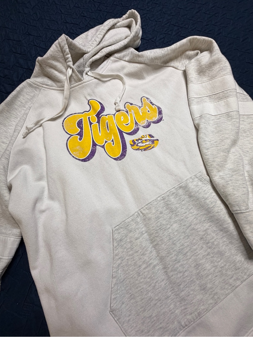 LSU Tigers Ladies Spirit Jersey Hoodie Sweatshirt - 2X
